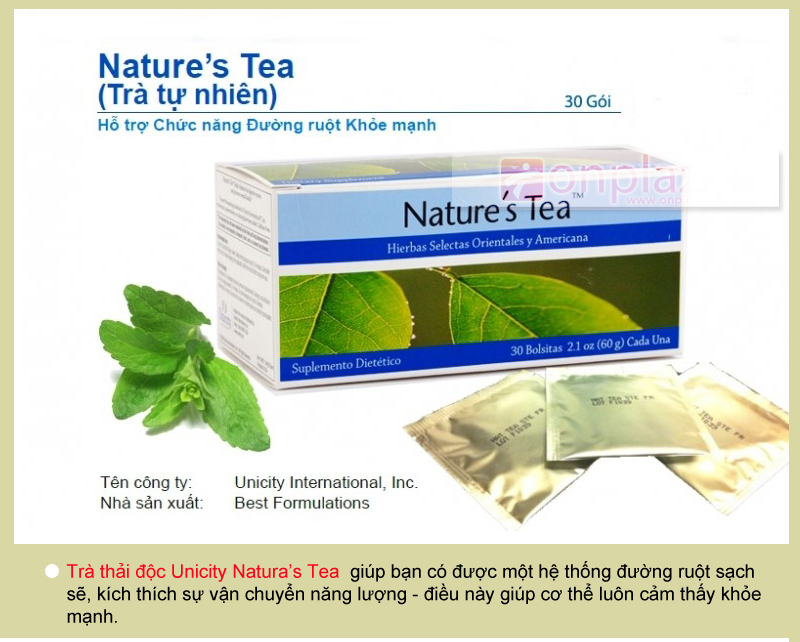 tra Nature’s Tea Unicity,  tra thai doc unicity